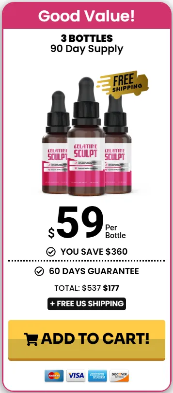 Gelatine Sculpt order 3 bottles